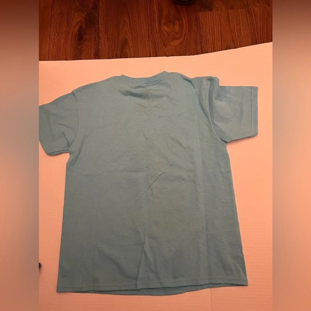 MARVEL BOYS CLASSIC SHORT SLEEVE TEE SHIRT SIZE 6-7 LIGHT BLUE BRAND NEW IN PKG